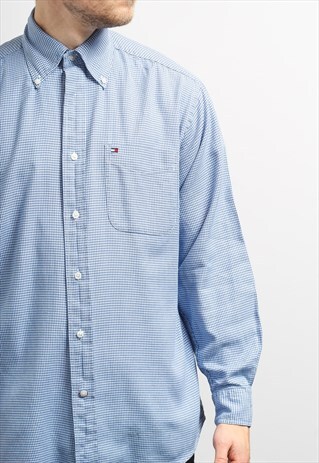 VINTAGE TOMMY HILFIGER SHIRT BLUE
