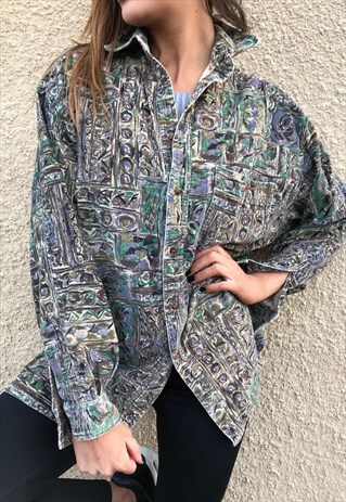 VINTAGE FLANNEL OVERSIZED RETRO UNISEX SHIRT