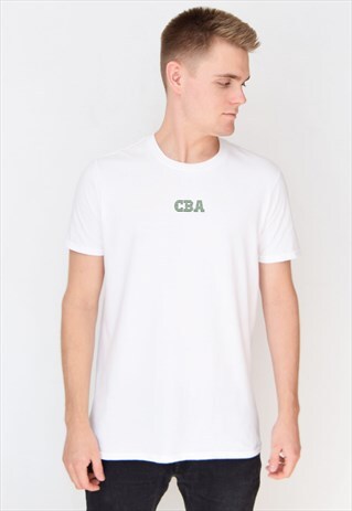 WHITE CBA (GREEN) T-SHIRT