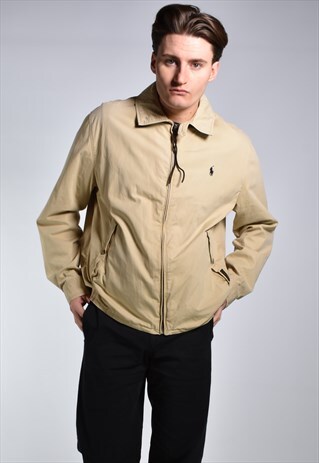 VINTAGE POLO RALPH LAUREN LINED HARRINGTON JACKET