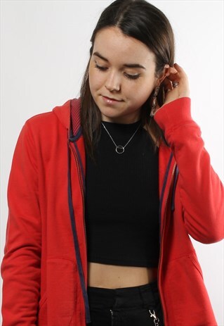 VINTAGE RALPH LAUREN RED FULL ZIP HOODIE