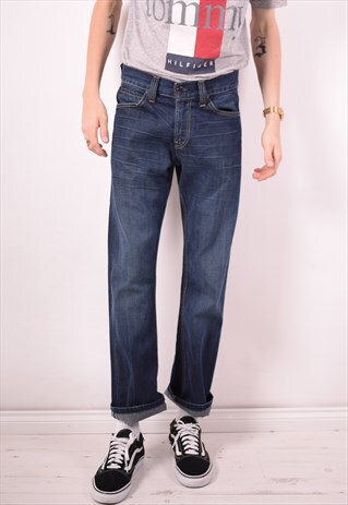 LEVI'S 506 MENS VINTAGE JEANS W31 L34 BLUE 90S