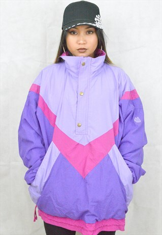 MINT CONDITION CRAZY PADDED SKI JACKET/WINDBREAKER (1990'S)