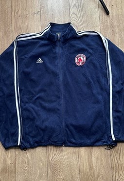 Vintage adidas mens Boston Red Sox fleece full zip jacket