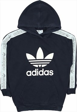 Adidas 90's Spellout Pullover Hoodie XSmall Black