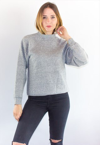 VINTAGE 90'S MARL GREY SWEATSHIRT