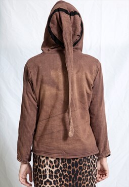 Kalibut Coffee Brown Unique Hoodie 