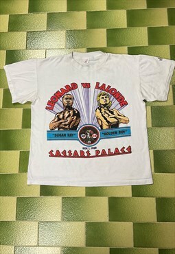 Vintage 1988 WBC Sugar Ray Leonard vs Lalonde T-Shirt Boxing