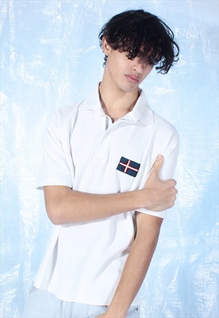 VINTAGE NAPAPIJRI WHITE POLO SHIRT
