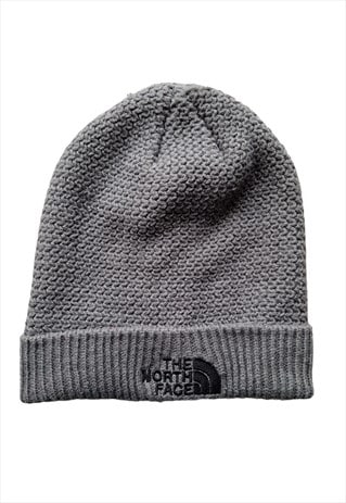 The North Face Fleece Lined Beanie Hat In Grey One Size