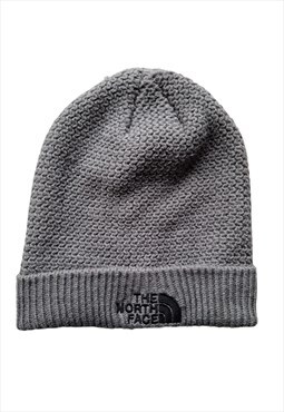 The North Face Fleece Lined Beanie Hat In Grey One Size