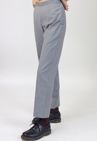 VINTAGE 90S GREY LIGHT DRESS PANTS