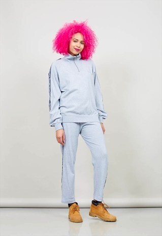 VINTAGE OVERSIZED 80'S ZIP UP CHAMPION USA TRACKSUIT SET