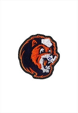 Embroidered Lion Face iron on patch / sew on patch