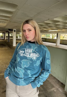 Vintage 90s Vans Grunge Skate Acid Wash Sweatshirt