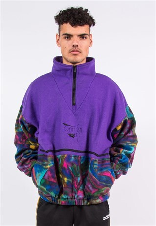 VINTAGE 90'S FLEECE 1/4 ZIP JACKET