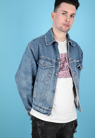 VINTAGE SHERPA LINED DENIM JACKET NJ238