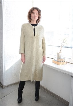 Vintage Authentic 60's Cream Wool Coat