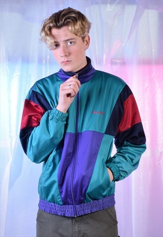VINTAGE REEBOK MULTI COLOURED TRACK JACKET