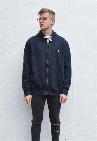 RALPH LAUREN BLOCK NAVY HOODIE