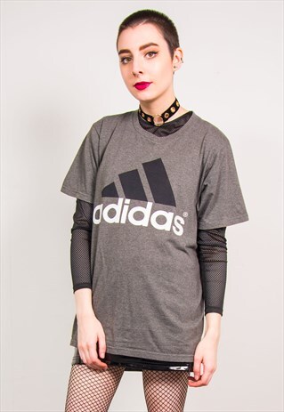 ADIDAS VINTAGE 90'S GREY T-SHIRT
