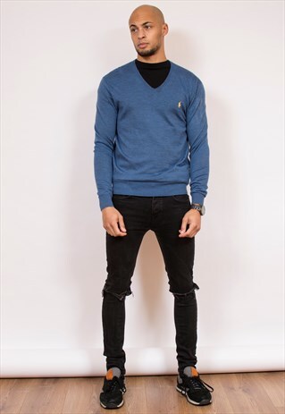 RALPH LAUREN MERINO WOOL JUMPER L