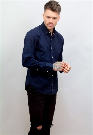 VINTAGE TOMMY HILFIGER SHIRT IN BLUE