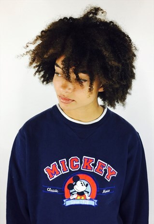 DISNEY MICKEY MOUSE EMBROIDERED SWEATSHIRT