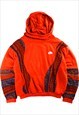 REWORK Nike COOGI 90's Swoosh Hoodie Men's XLarge Orange