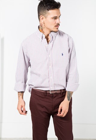 VINTAGE 80S POLO RALPH LAUREN SHIRT/ S4528