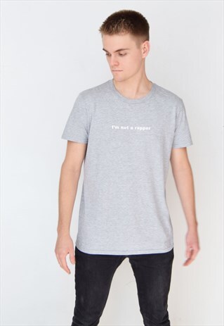 GREY I'M NOT A RAPPER (WHITE) T-SHIRT