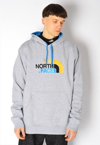 VINTAGE 90S GREY THE NORTH FACE HOODIE