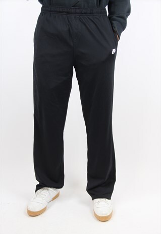 VINTAGE NIKE SOFT BLACK TRACKSUIT BOTTOMS