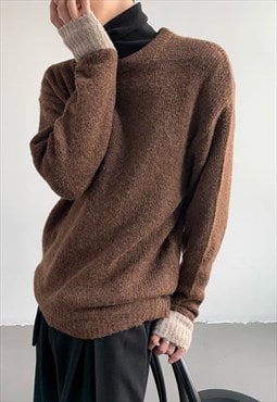 Men's wool crew neck sweater AW vol.2