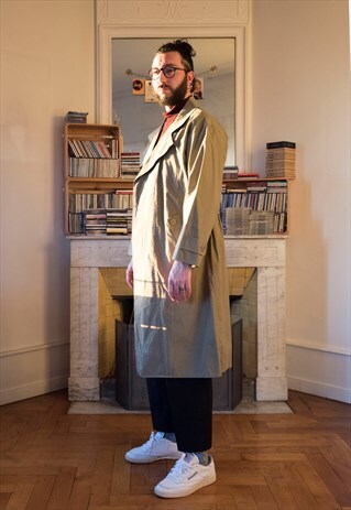 VINTAGE LONG TRENCH COAT (REF/841)
