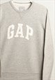 VINTAGE GAP CREWNECK SWEATSHIRT GREY SIZE M