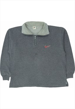 Vintage 90's Nike Sweatshirt Swoosh Quarter ZipZip