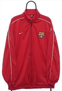 Vintage Nike FC Barcelona Maroon Jacket Womens