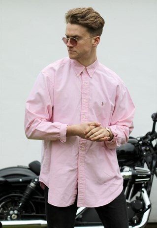 RALPH LAUREN YARMOUTH PASTEL PINK SHIRT