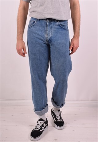 VALENTINO MENS VINTAGE JEANS W33 L32 BLUE 90S