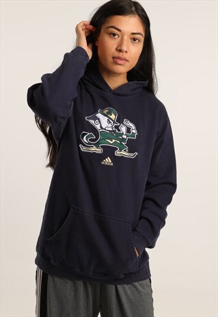 VINTAGE ADIDAS EMBROIDERED SPELL OUT HOODIE