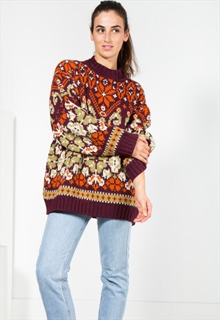 VINTAGE 80S KNIT JUMPER / S0033