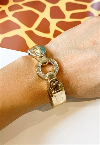 1980S CHAIN LINK BUCKLE BANGLE