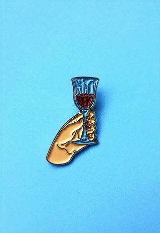 ENAMEL PIN GLASS OF WINE