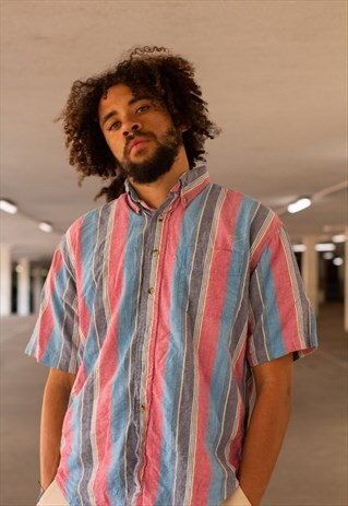 VINTAGE 90'S ICE CREAM SHIRT IN PINK, BLUE AND GREEN