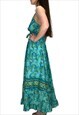 SUMMER MAXI TURQUOISE BEACH HOLIDAY DRESS