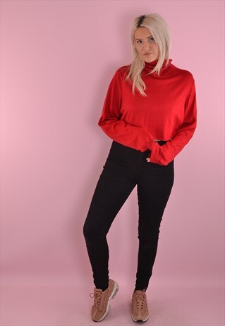 RALPH LAUREN ROLL NECK CROPPED SWEATSHIRT GJ2178