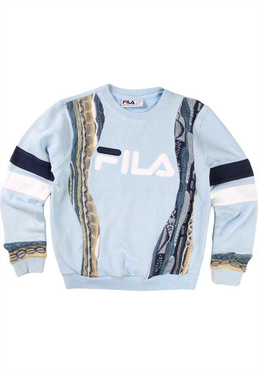 Light blue deals fila sweatshirt