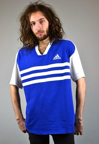 VINTAGE 90'S ADIDAS V-NECK T-SHIRT