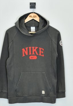 Vintage Nike Hooded Sweatshirt Grey XXSmall